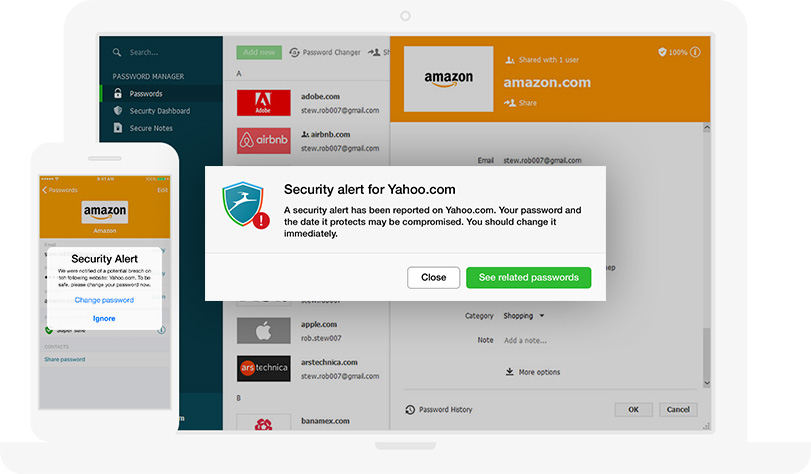 Instant security alerts.