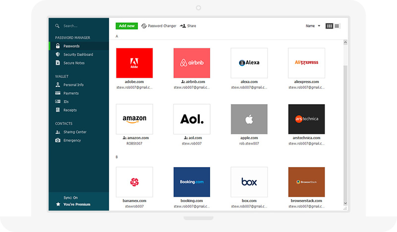 다른 암호를 절대 잊지 마세요.