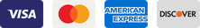 Accepted payment methods: VISA, MASTERCARD, AMERICAN EXPRESS, DISCOVER"