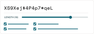 Dashlane password generator creating a strong password