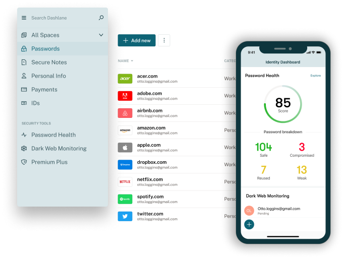 Picture of Dashlane application