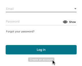 Create account outline