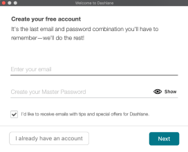Email input outline