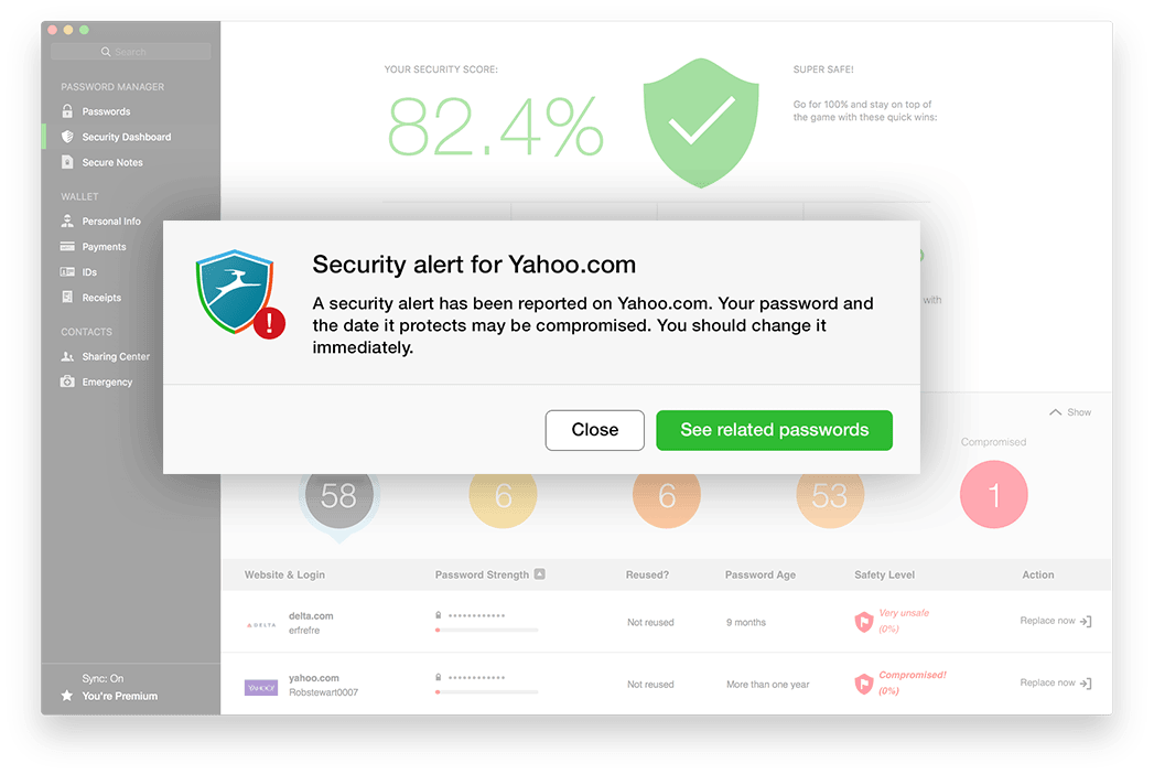 Securely manage your passwords Dashlane
